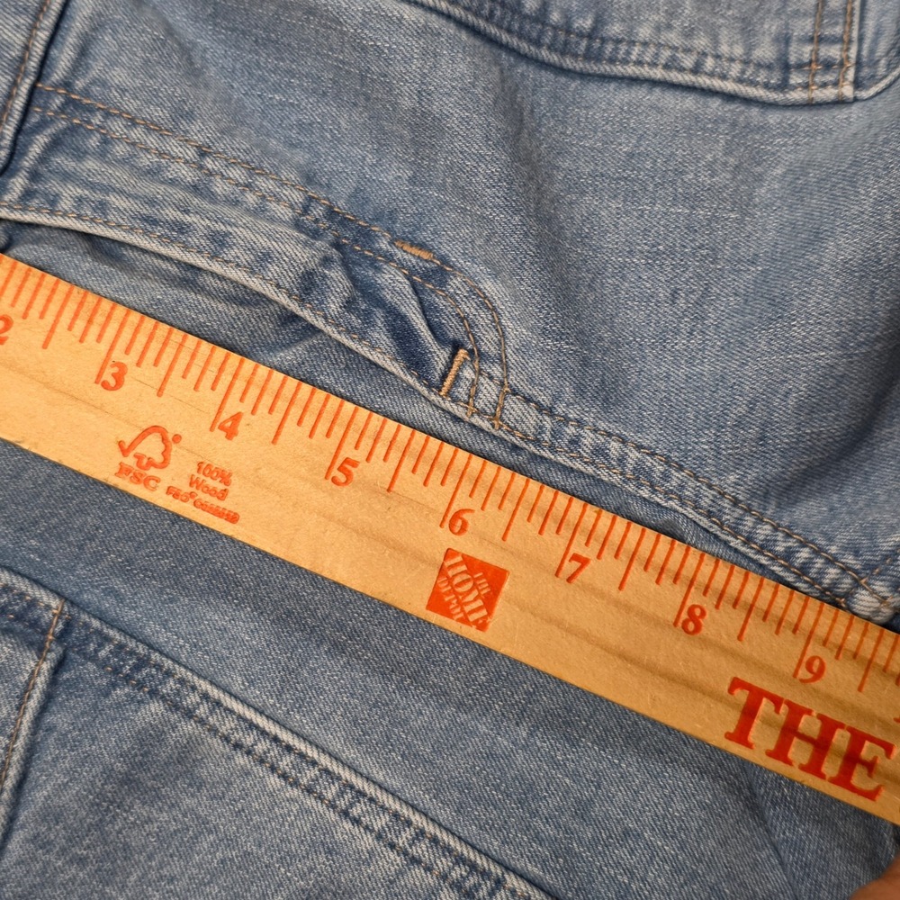 Abercrombie Kids High Rise Wide Leg Cargo Jeans - Light Wash - Youth Size 13/14 - Picture 6 of 7